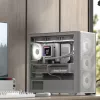 Aerocool D301A Mini Tower White, Wood