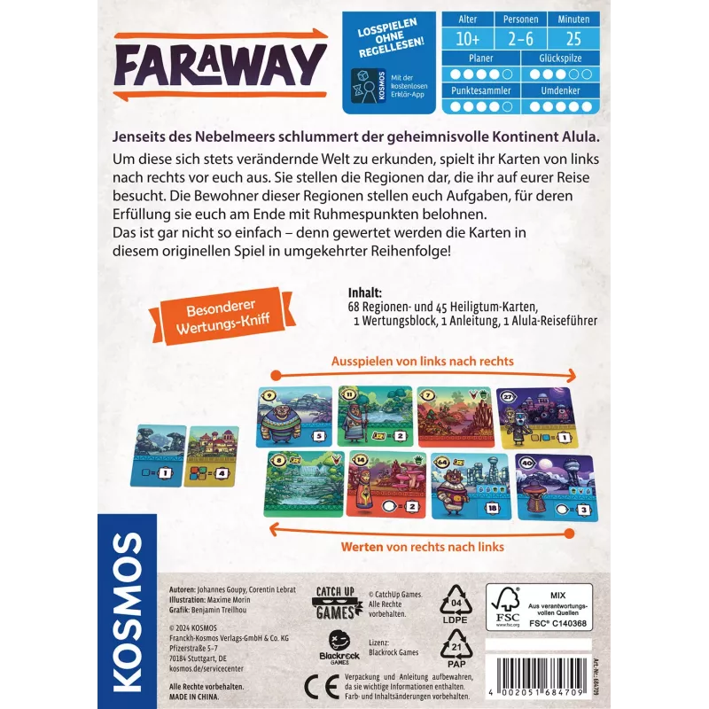 Kosmos Faraway 25 min Card Game