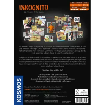 Kosmos Masters of Crime - Inkognito 150 min Board game Detective