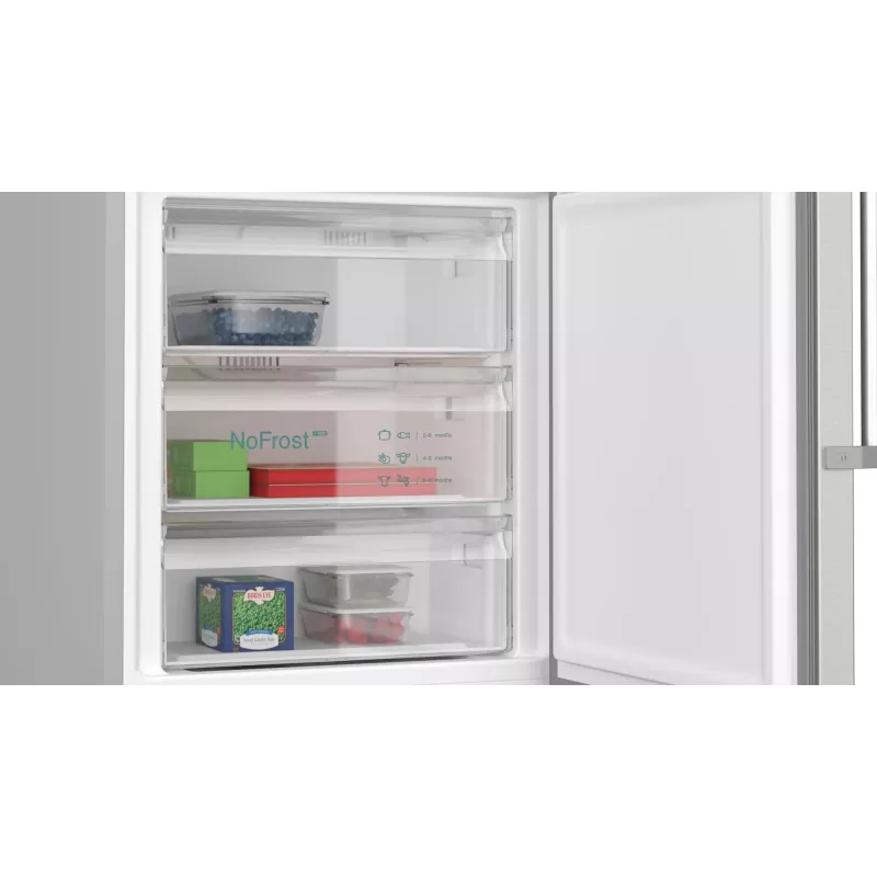 Siemens iQ500 KG49NAICT fridge-freezer Freestanding 440 L Stainless steel