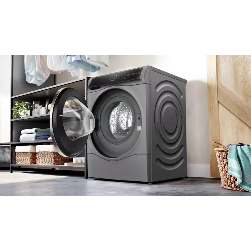 Bosch Serie 8 WNC254AS0 washer dryer Freestanding Front-load Stainless steel
