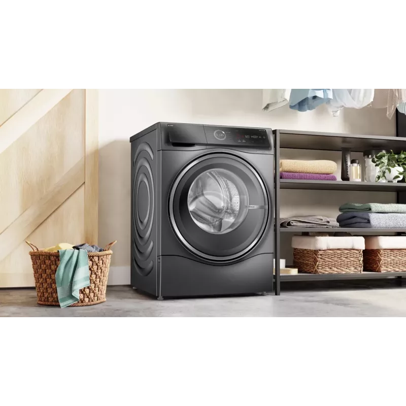 Bosch Serie 8 WNC254AS0 washer dryer Freestanding Front-load Stainless steel