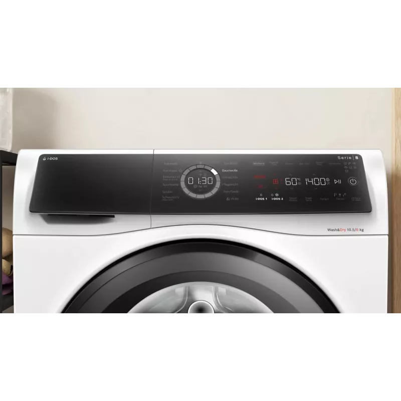 Bosch Serie 8 WNC254A40 washer dryer Freestanding Front-load White