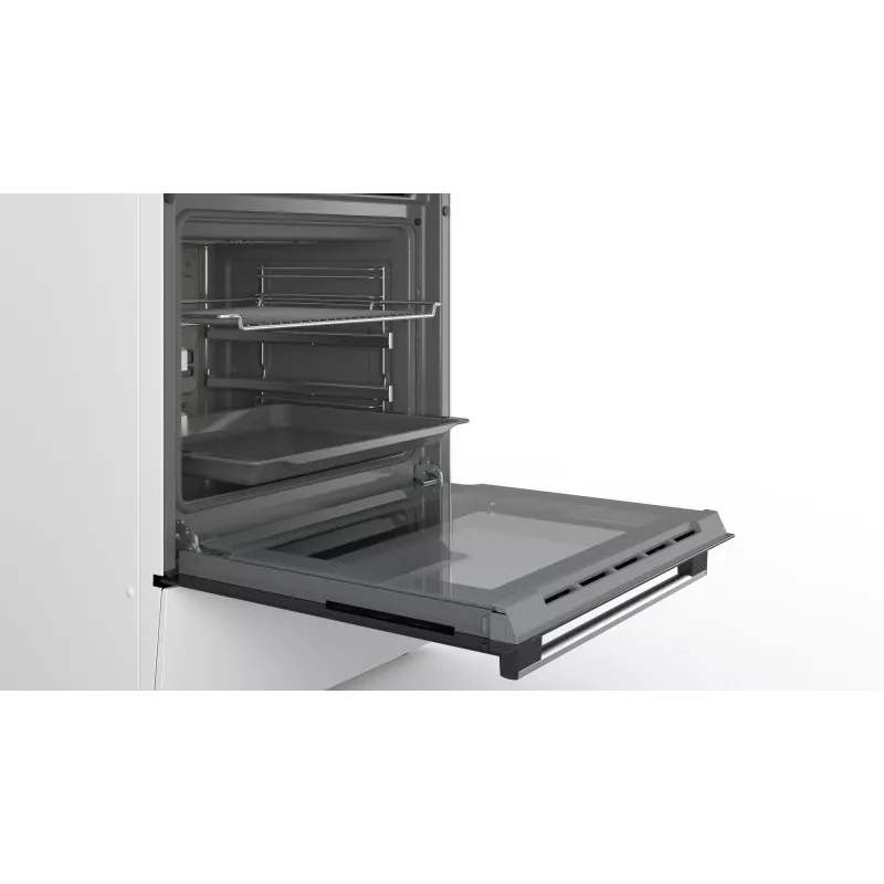 Bosch Serie 4 HKR39C220 cooker Freestanding cooker Electric Ceramic hob White