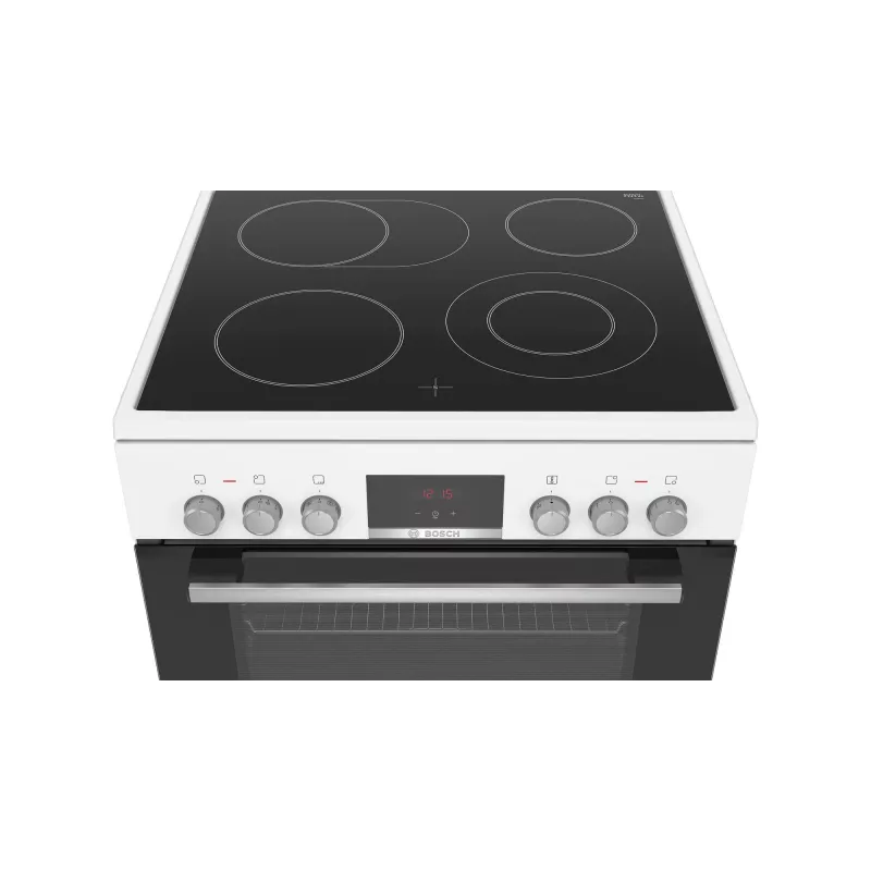 Bosch Serie 4 HKR39C220 cooker Freestanding cooker Electric Ceramic hob White