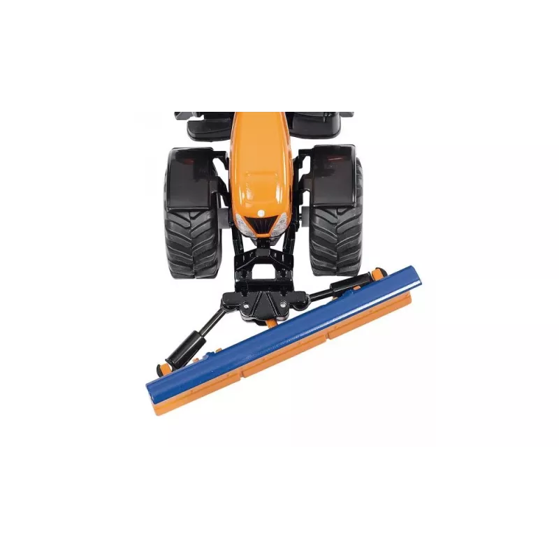 Siku Tractor with ploughing plate and salt spreader, Tractor model, Preassembled, 1:50, Metal, Plastic, 3 yr(s), Black, Blue, Orange