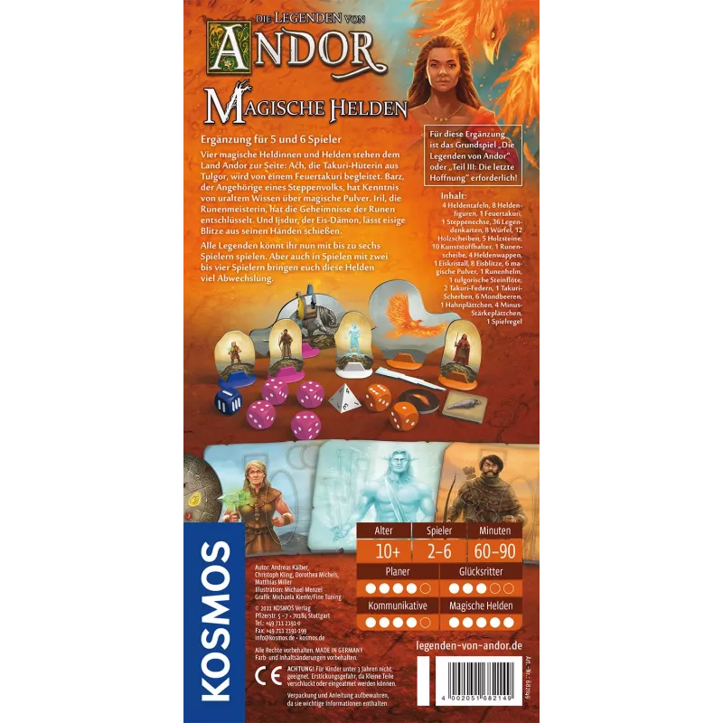 Kosmos Die Legenden von Andor - Magische Helden Board game Strategy