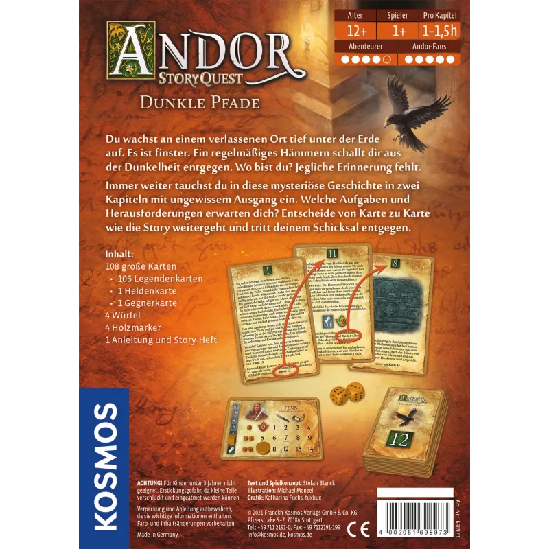 Kosmos Andor StoryQuest Board game Family