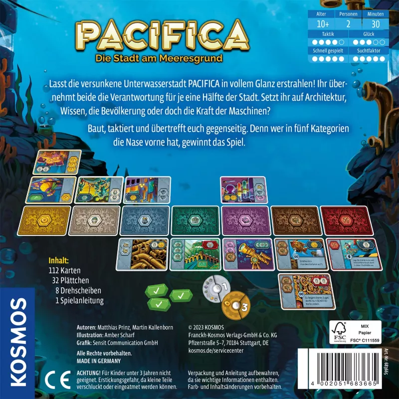 Kosmos Pacifica Board game Travel/adventure