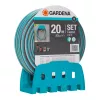 Gardena Wall-Mounted Hose Holder with Classic Hose 13 mm (1/2"), 20 m, Grey/Turquoise