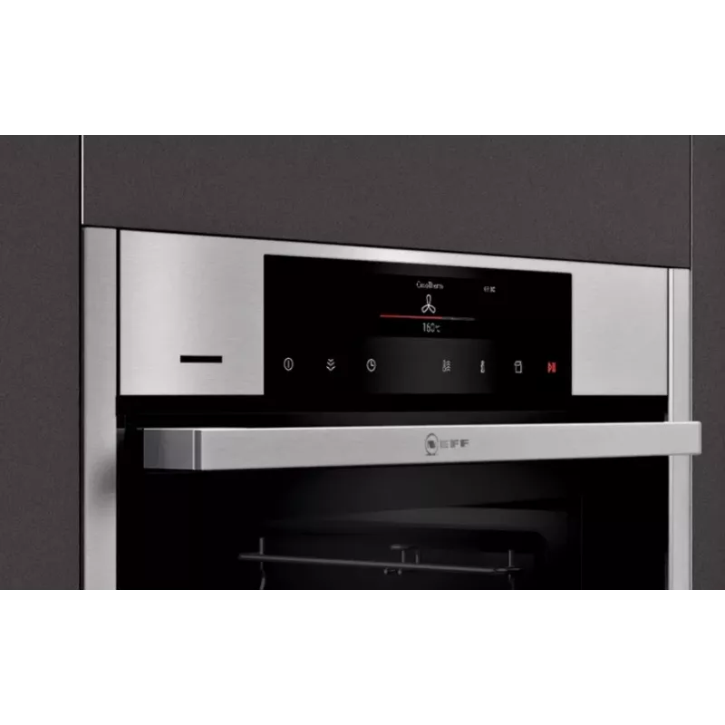 Neff N90 71 L Black, Stainless steel
