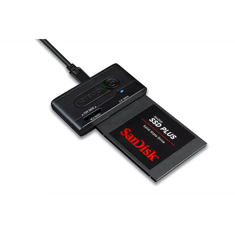 ICY BOX Ez-adapter - 2.5in & M.2 SATA Hard Drive/SSD To USB 3.2 Gen 1 Adapter