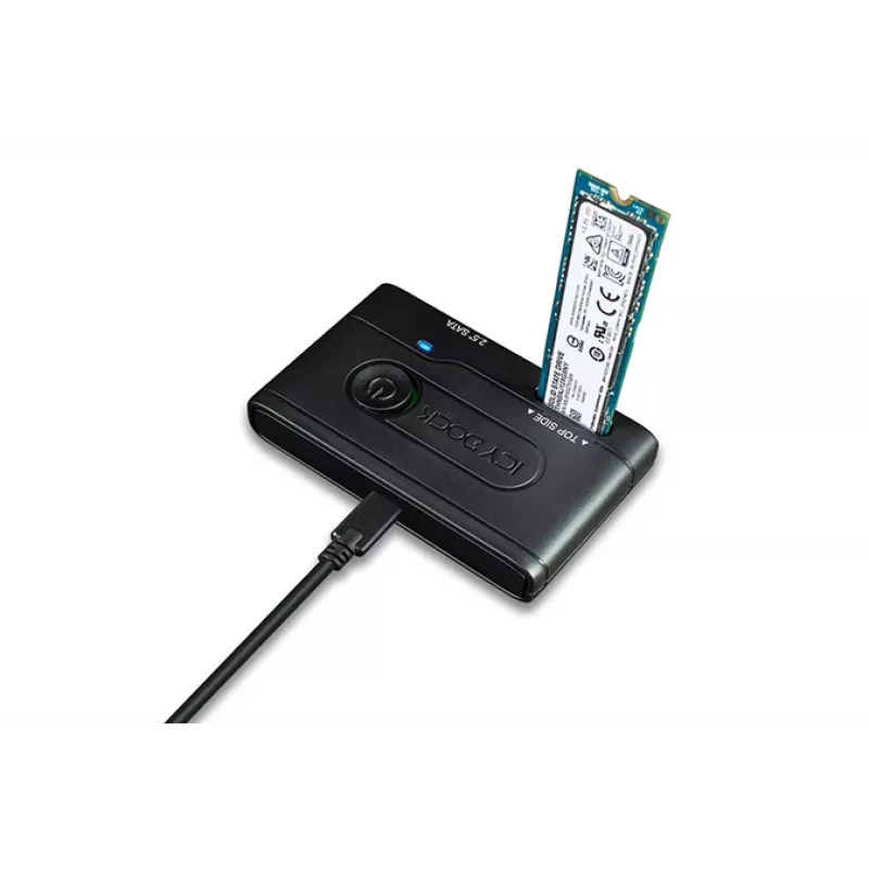 ICY BOX Ez-adapter - 2.5in & M.2 SATA Hard Drive/SSD To USB 3.2 Gen 1 Adapter