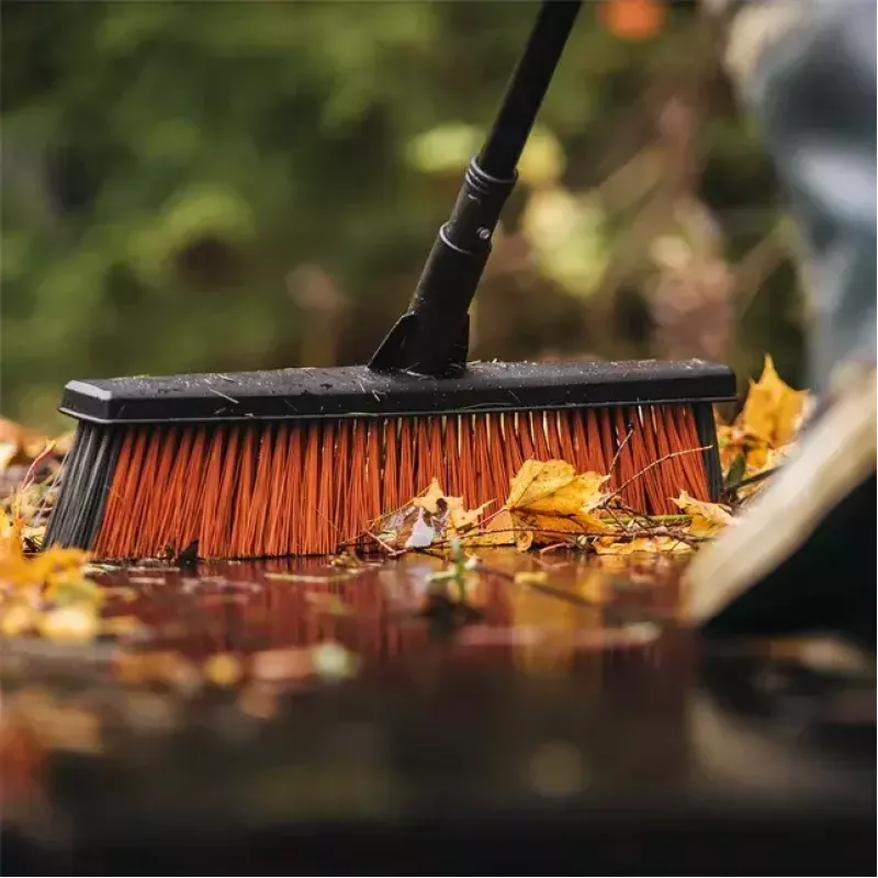 Indoor Broom Fiskars 1025926 Soft Hard Bristle Aluminium Black