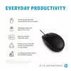 HP 128 Laser Wired Mouse, Ambidextrous, Laser, USB Type-A, 1200 DPI, Black