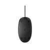 HP 128 Laser Wired Mouse, Ambidextrous, Laser, USB Type-A, 1200 DPI, Black
