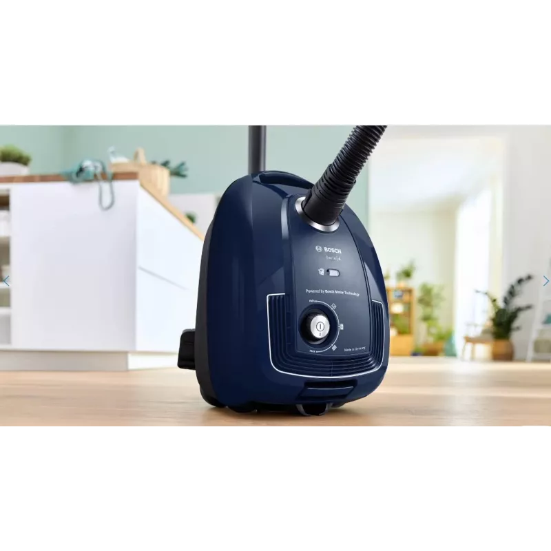 Bosch Serie 4 BGD38BU2 vacuum 4 L Drum vacuum Dry 600 W Dust bag