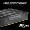 CORSAIR Memory 32GB (2x16gb) DDR5 Dram 6000mt/s CL38 Memory Kit Vengeance Black