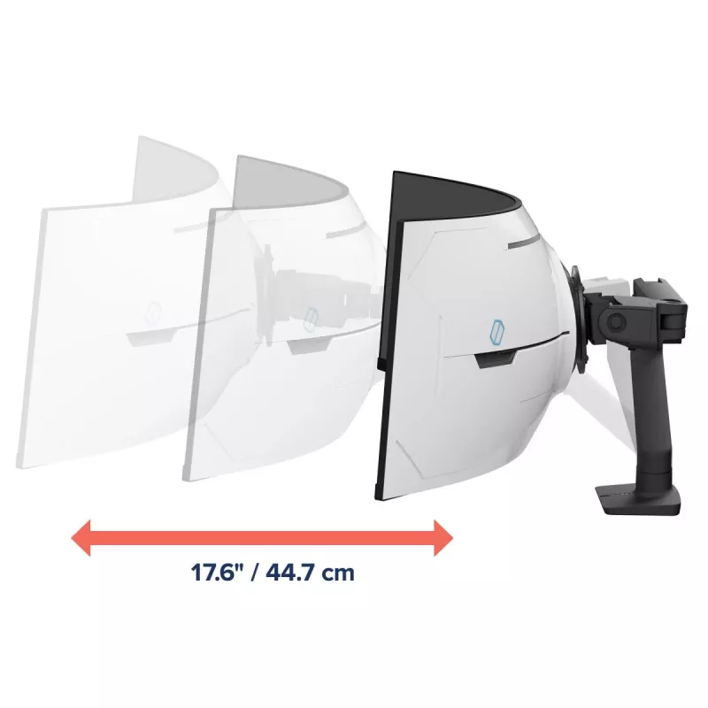 ERGOTRON HX Desk Monitor Arm with VHD Pivot - matte black