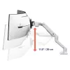 ERGOTRON HX Desk Monitor Arm with VHD Pivot - white