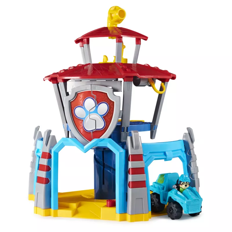 PAW Patrol , Dino Rescue HQ Playset with Sounds and Exclusive Rex Figure and Vehicle