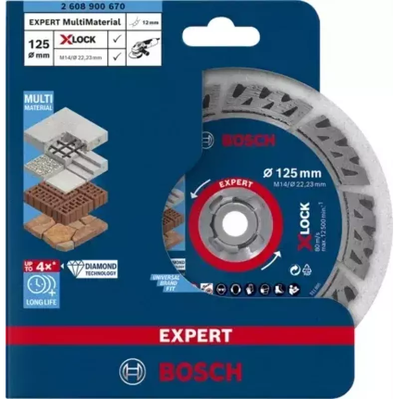 Bosch EXPERT MULTIMATERIAL X-LOCK Cutting disc