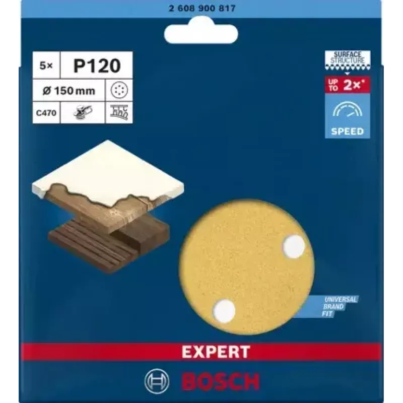 Bosch 2 608 900 817 rotary tool grinding/sanding supply Wood Sanding sheet