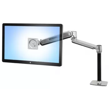 ERGOTRON Lx Hd Sit-stand Desk Mount LCD Arm (polished Aluminum)