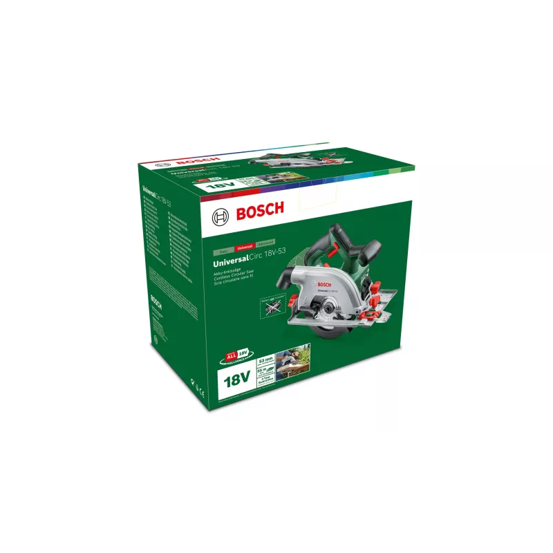 Bosch Circ 18V-53 16 cm Black, Green 4300 RPM