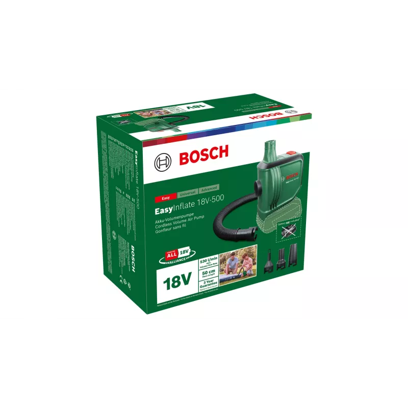 Bosch EasyInflate 18V-500 electric air pump 0.03 bar 530 l/min