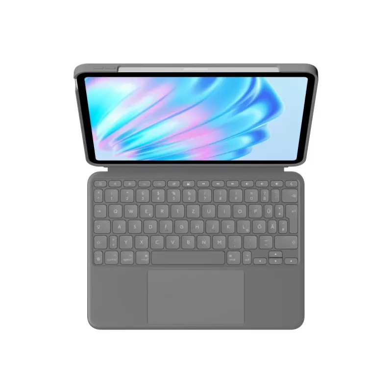 LOGITECH Combo Touch For iPad Air 11in 5th Gen Oxford Grey Qwertz Deutsch