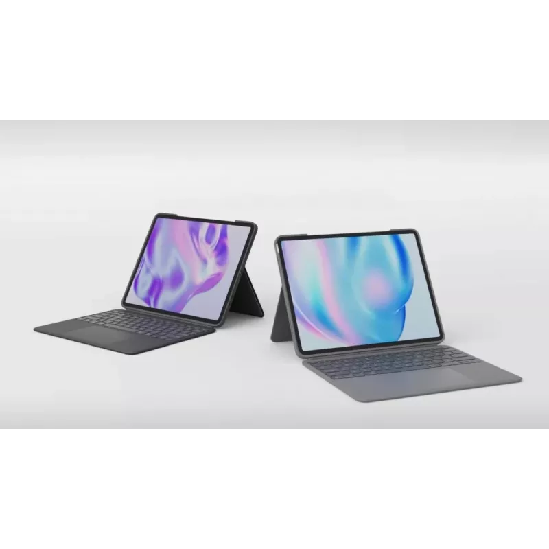 LOGITECH Combo Touch For iPad Air 11in 5th Gen Oxford Grey Qwertz Deutsch