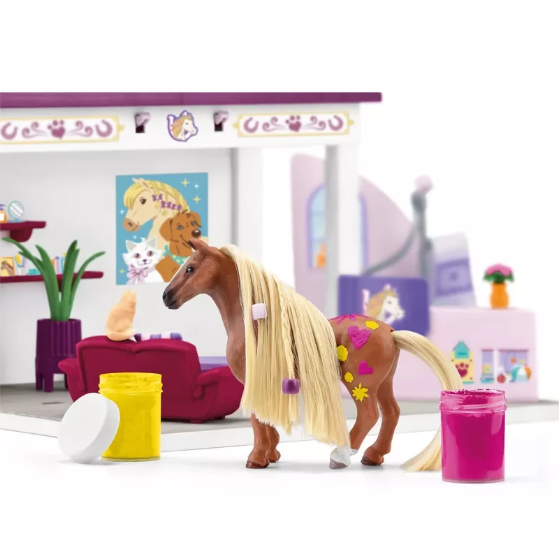 schleich HORSE CLUB Sofia’s Beauties Pet Salon, Salon & spa, Pet Salon, 3 yr(s), Multicolour, Plastic