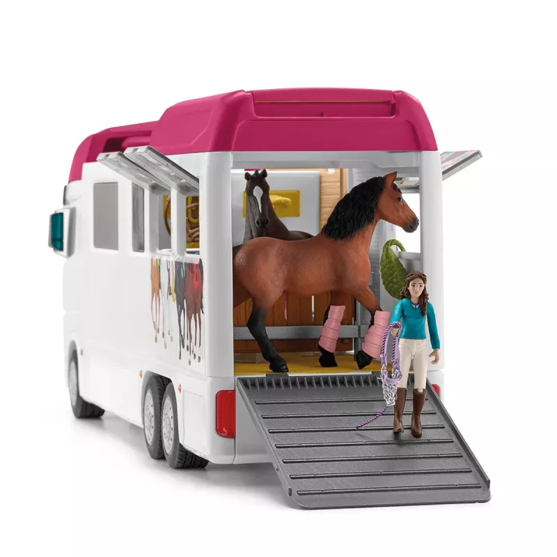 schleich HORSE CLUB Horse Transporter, Buildings, Camping, Horse Stable, Horses, Riding Tournament, 5 yr(s), Multicolour, Plastic
