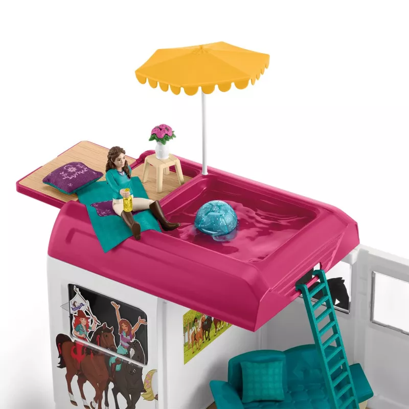 schleich HORSE CLUB Horse Transporter, Buildings, Camping, Horse Stable, Horses, Riding Tournament, 5 yr(s), Multicolour, Plastic