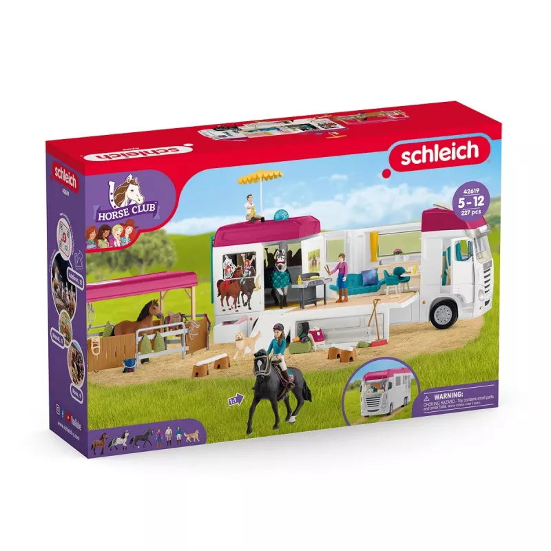 schleich HORSE CLUB Horse Transporter, Buildings, Camping, Horse Stable, Horses, Riding Tournament, 5 yr(s), Multicolour, Plastic