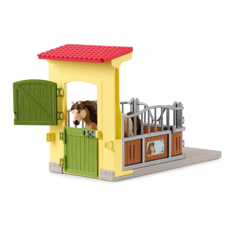 schleich FARM WORLD Pony Box with Iceland Pony Stallion, Farm, Buildings, Farm animals / farm toys, Horse Stable, Horses, 3 yr(s), Multicolour