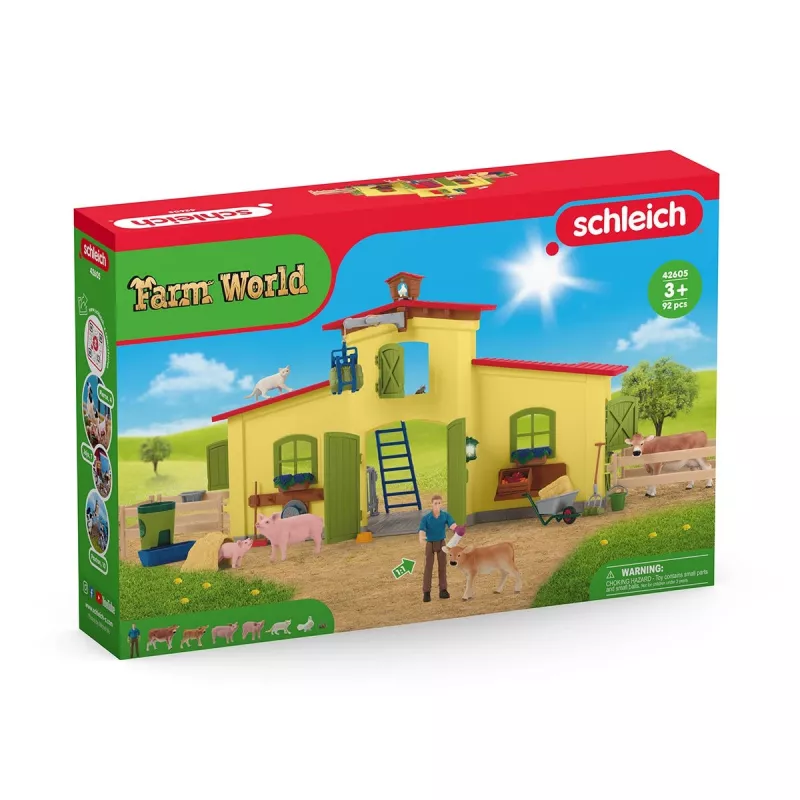 schleich FARM WORLD Large Farm with Animals and Accessories, Farm, 3 yr(s), Multicolour, Plastic