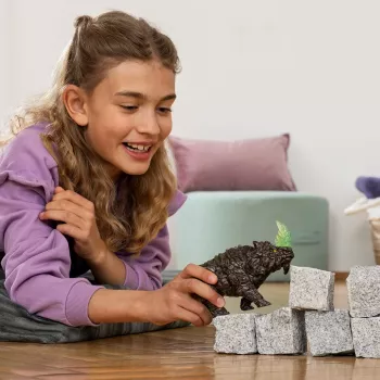 schleich ELDRADOR CREATURES Battle Rhino, 7 yr(s), Monsters and dragons, Stone World, Black, Green, Plastic