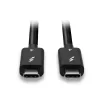 Lindy 1m Thunderbolt 4 Cable, 40Gbps, passive, Male, Male, 1 m, 40 Gbit/s, Black, Nickel/Gold