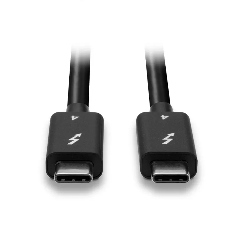 Lindy 1m Thunderbolt 4 Cable, 40Gbps, passive, Male, Male, 1 m, 40 Gbit/s, Black, Nickel/Gold