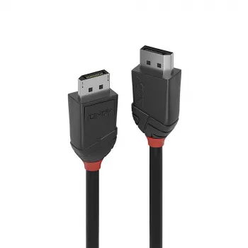 DisplayPort Cable Lindy 2m DisplayPort 1.2 Cable Black Line