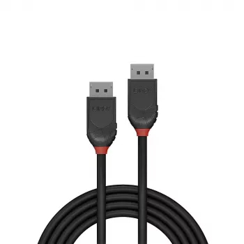 DisplayPort Cable Lindy 2m DisplayPort 1.2 Cable Black Line