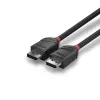DisplayPort Cable Lindy 2m DisplayPort 1.2 Cable Black Line