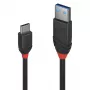 Lindy 1m USB 3.2 Type A to C Cable, 10Gbps, Black Line, 1 m, USB A, USB C, USB 3.2 Gen 1 (3.1 Gen 1), 10 Gbit/s, Black