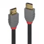 Lindy 1m High Speed HDMI Cable, Anthra Line, 1 m, HDMI Type A (Standard), HDMI Type A (Standard), 4096 x 2160 pixels, 18 Gbit/s, Black, Grey