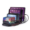 Lindy 96W 10 Port USB Charging Station, Freestanding, Plastic, Black, Contact, With all USB Type A devices, Power