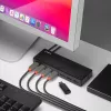 Lindy 7 Port USB 3.0 Hub, USB 3.2 Gen 1 (3.1 Gen 1) Type-A, USB 3.2 Gen 1 (3.1 Gen 1) Type-A, USB 3.2 Gen 1 (3.1 Gen 1), 5000 Mbit/s, Black, Plastic