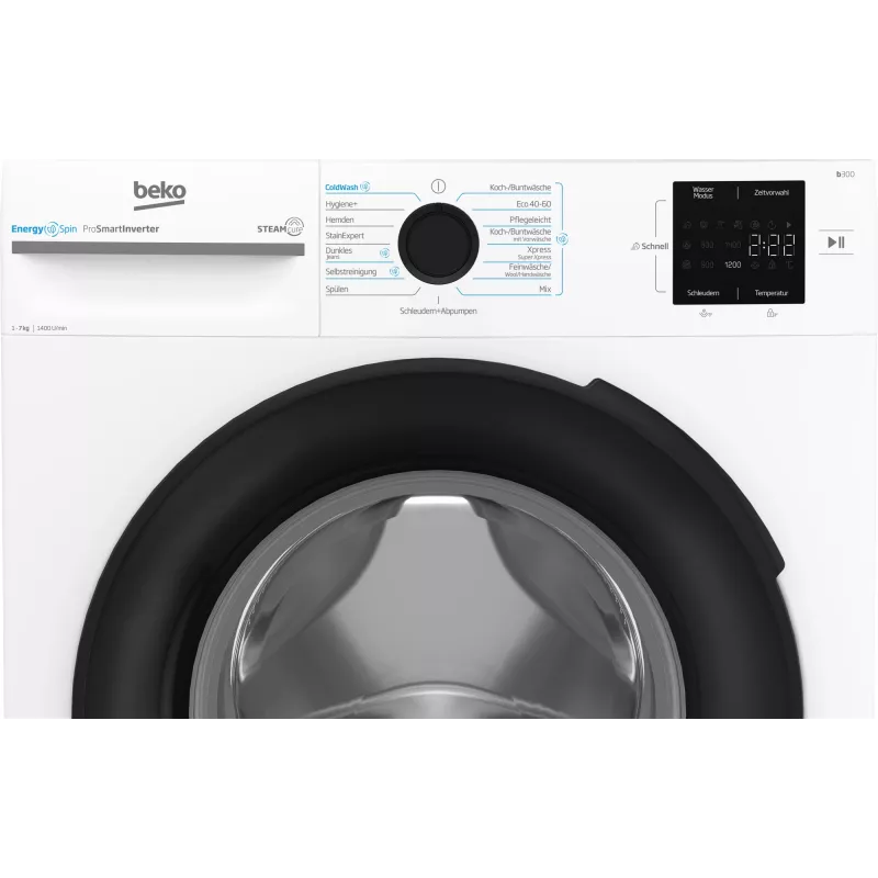 Beko b300 BM3WFU3741X washing machine Front-load 7 kg 1351 RPM White