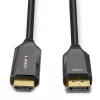 Lindy 2m Active DisplayPort 1.4 to HDMI 8K60 Cable, 2 m, HDMI Type A (Standard), DisplayPort, Male, Male, Straight
